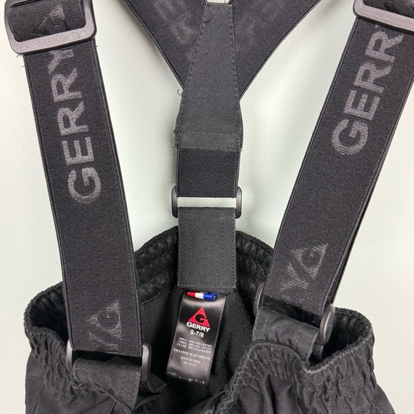 GERRY Performance Black Bib Snow Pants Removable Suspenders Size 7/8 - Picture 6 of 8